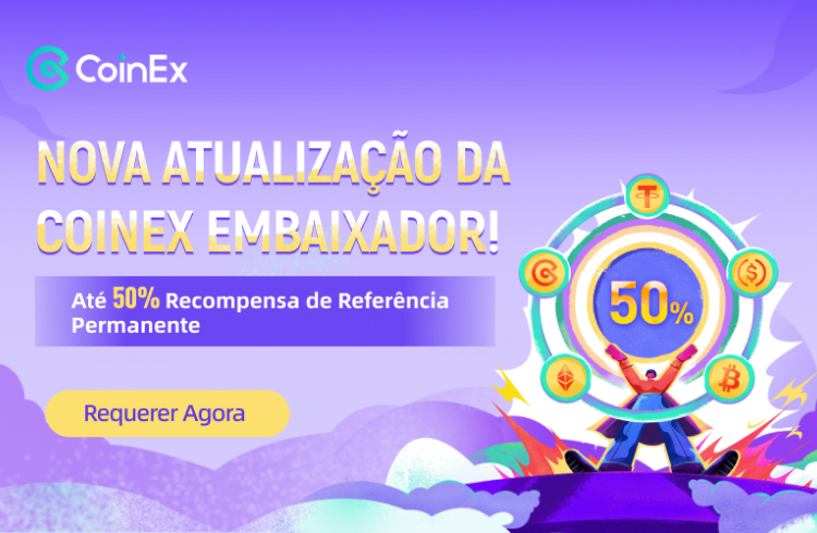CoinEx oferece comissões vitalícias de até 50% para Embaixadores