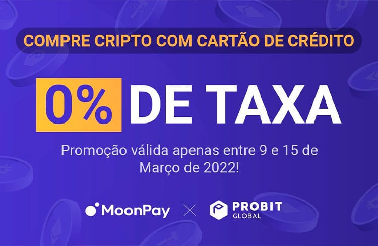 Os usuários da ProBit Global podem comprar cripto com 0% de taxa com cartão de crédito até 15 de março, com o novo Fiat On-Ramp