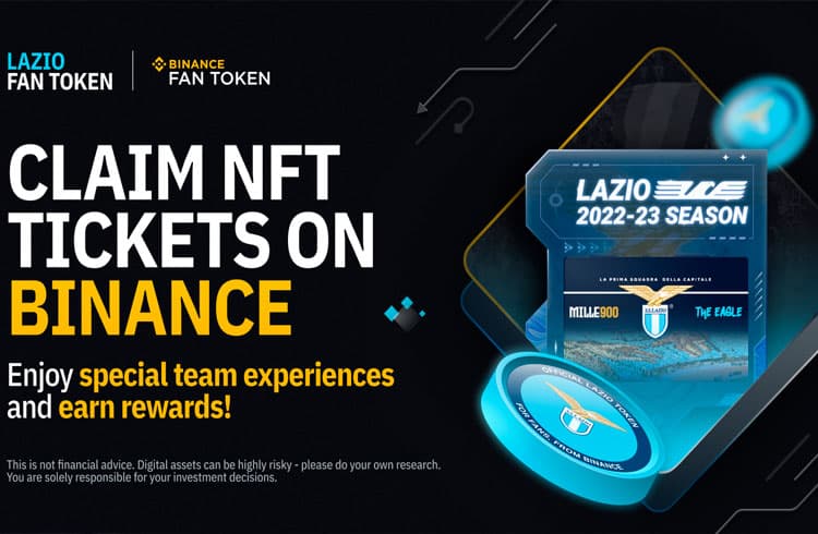 Binance e S.S Lazio lançam ingressos NFTs para jogos do clube italiano