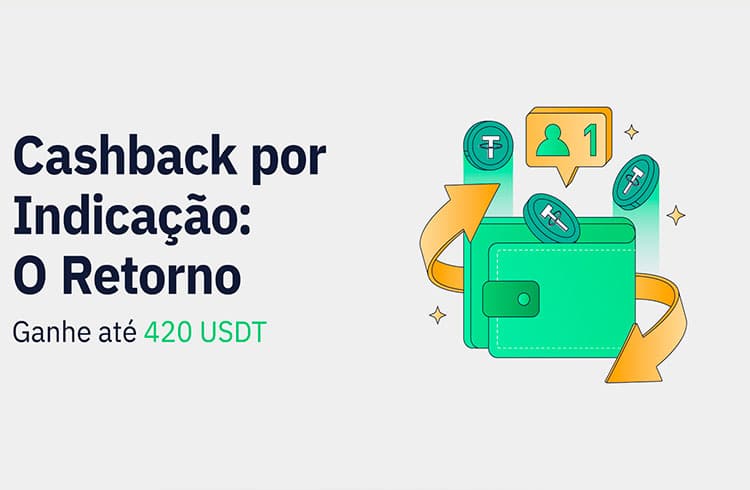 Bybit relança promoção “Cashback por Indicação” e paga até 420 USDT para quem convidar seus amigos