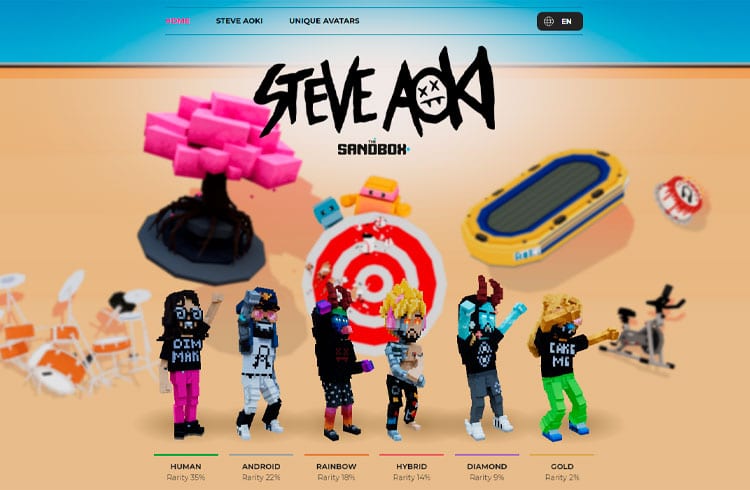 Steve Aoki lança avatares NFT para o metaverso The Sandbox