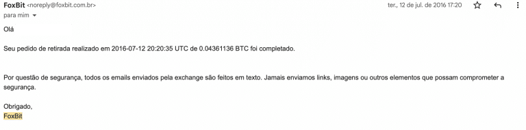 Compra de 100 BRL em Bitcoin