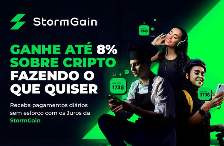 Aplicativo de cripto StormGain introduz ganho de juros