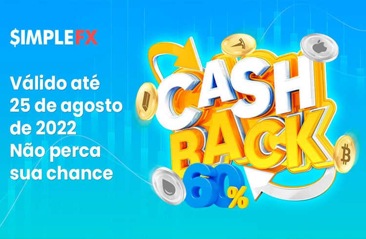 Receba US$ 4.500 no cashback limitado da SimpleFX em agosto de 2022