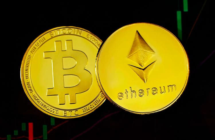 ETH sobe 6% e Ethereum Classic dispara 27% em 24 horas. Bitcoin é vendido a R$ 102 mil e altcoins têm alta de até 8% no mercado