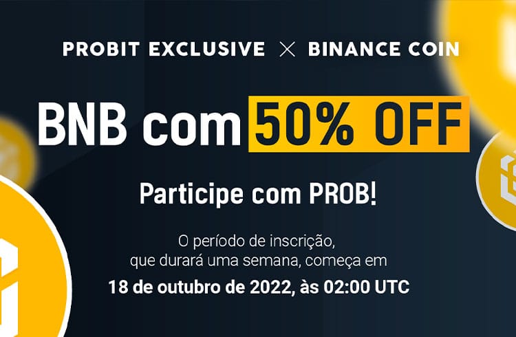 ProBit Global disponibiliza BNB a 50% OFF