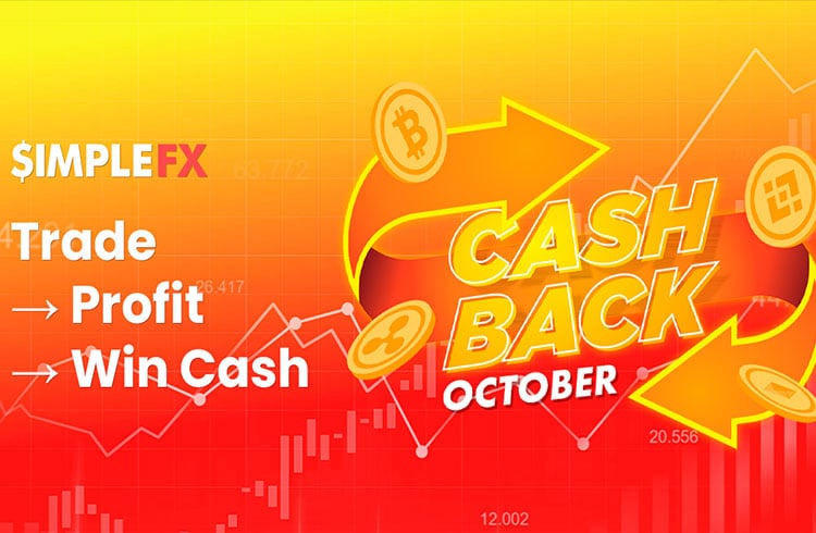 Receba US$ 4.500 de cashback na SimpleFX até outubro de 2022