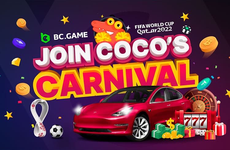 Junte-se ao Coco's Carnival agora e ganhe até US$ 2.100.000 ou um TESLA
