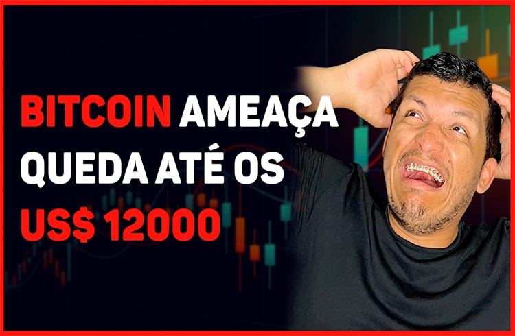 Análise Bitcoin; BTC ameaça queda até os US$ 12.000