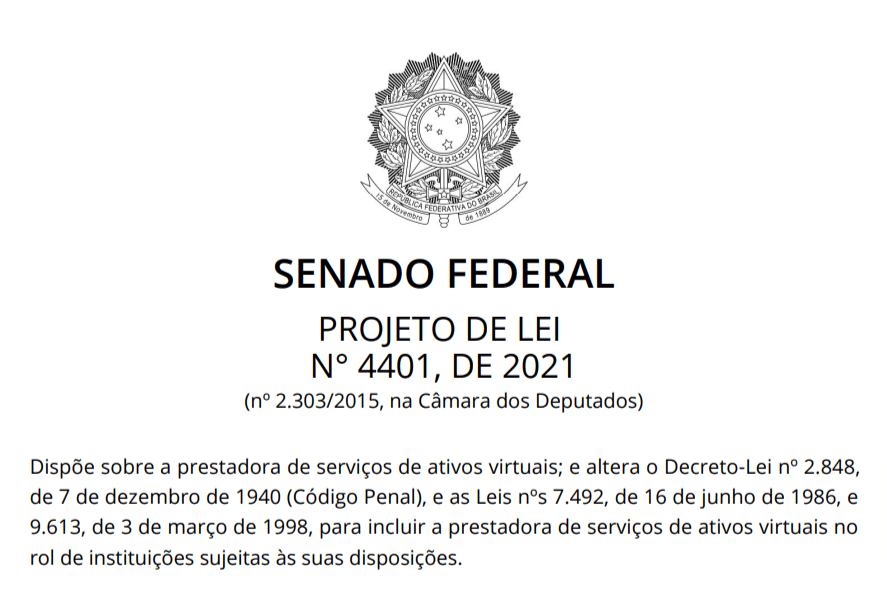 Proposto em 2021, esse Projeto de Lei deve ser aprovado até 21/12/2022