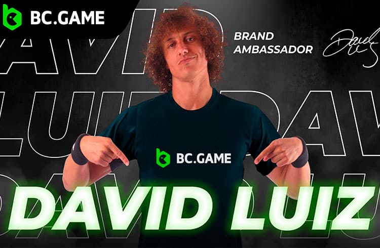 O jogador de futebol brasileiro David Luiz agora é o embaixador da marca BC.GAME