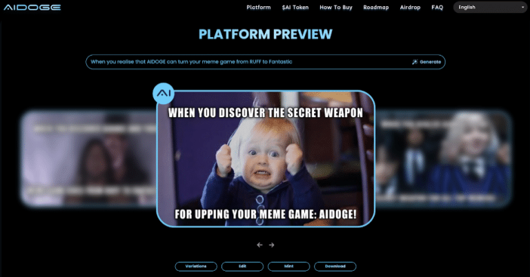 Preview Plataforma AIDoge