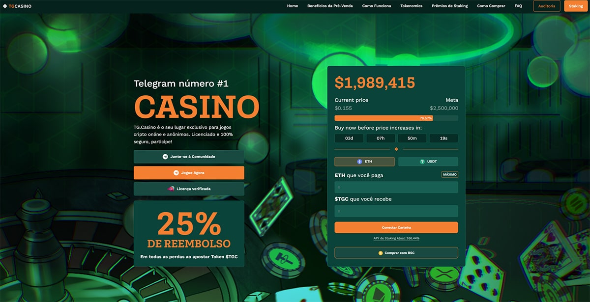 Site do TG.Casino