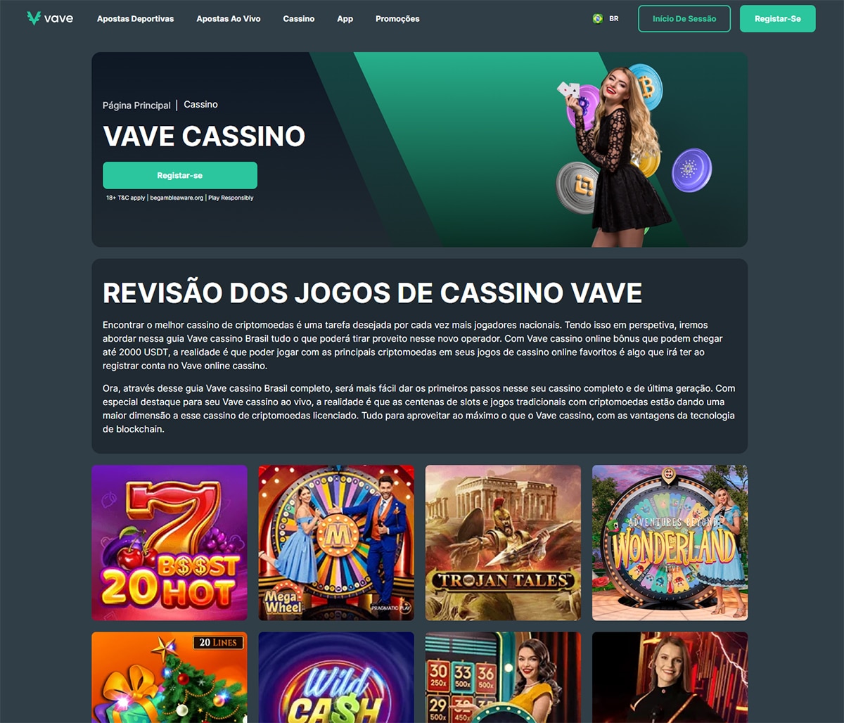 Vave é um dos melhores Cassinos online para jogar com Bitcoin