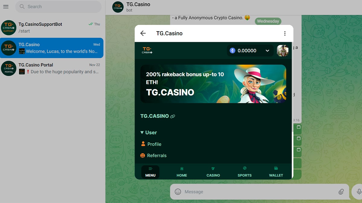 Os novos jogadores do TG Casino podem recuperar um rakeback de até 200%.