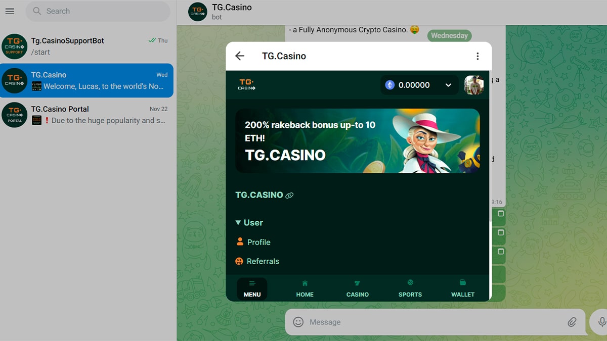 Os novos jogadores do TG Casino podem recuperar um rakeback de até 200%.