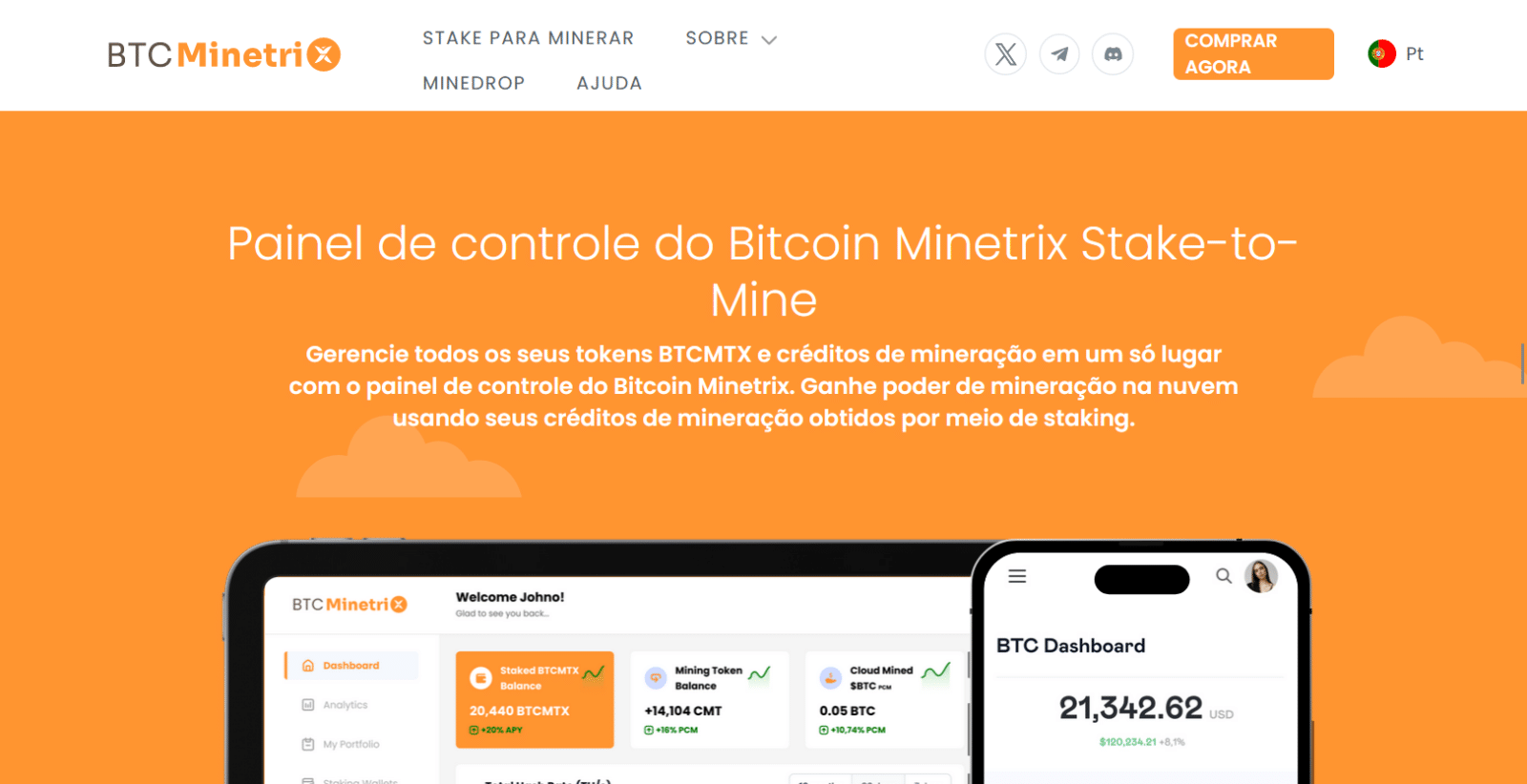 imagem da página do projeto Bitcoin Minetrix