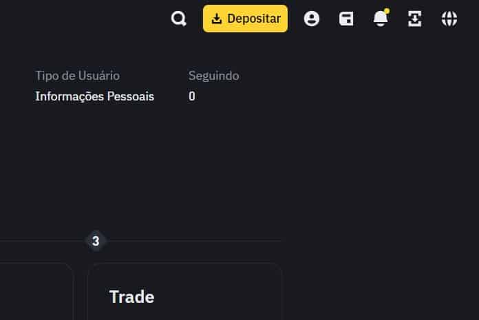 Deposito de criptomoedas Binance