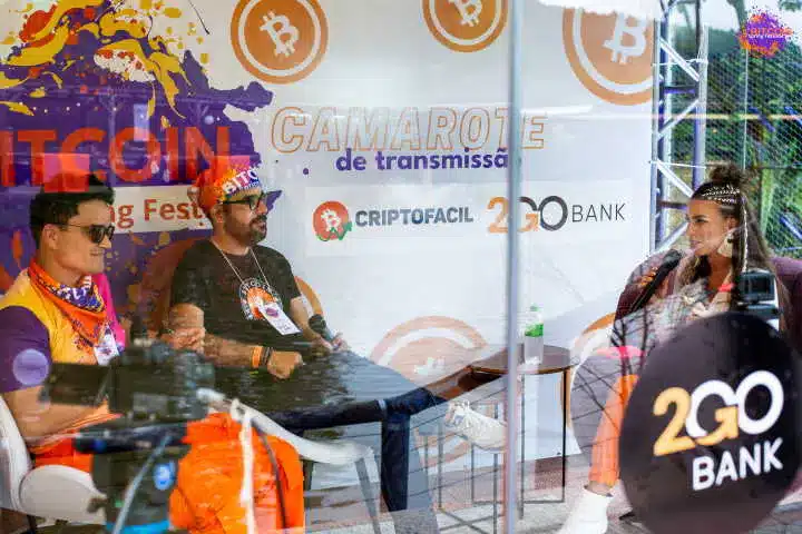 Camarote CriptoFácil/2GO no Bitcoin Spring Festival. Fonte: Divulgação.