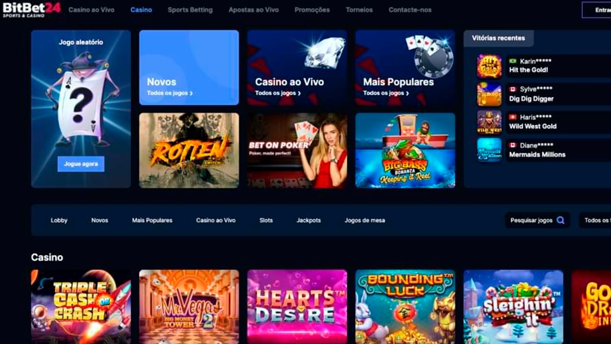 Lançado em 2022, o site da Bitbet24 oferece variadas opções de jogos e pagamentos para os brasileiros