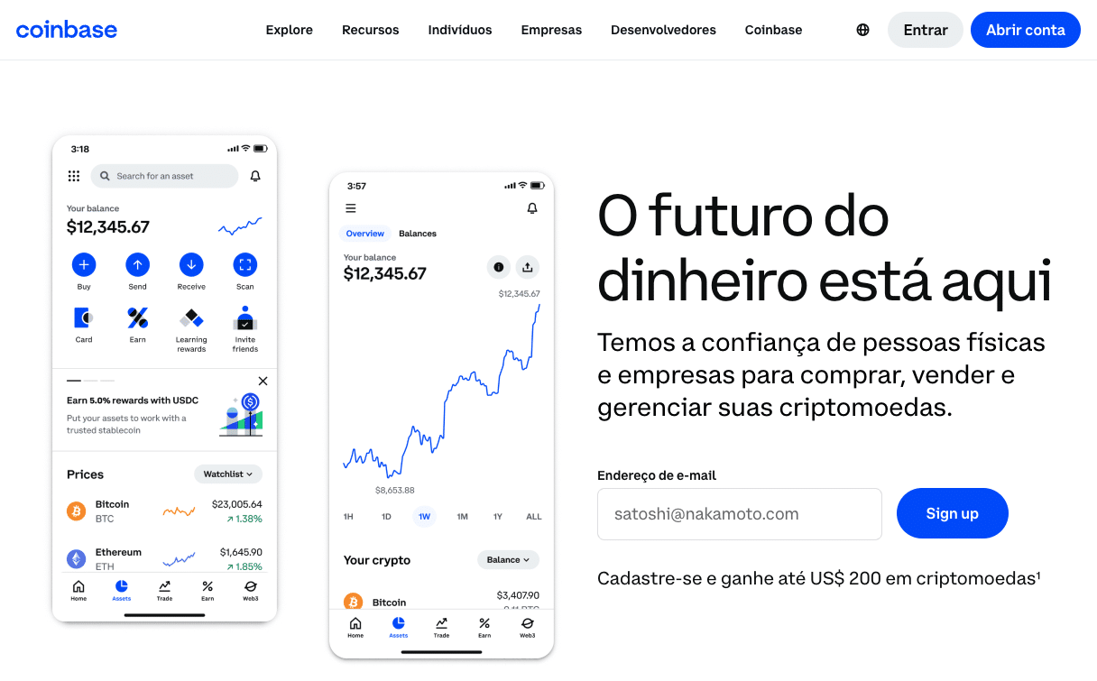 Corretora Coinbase