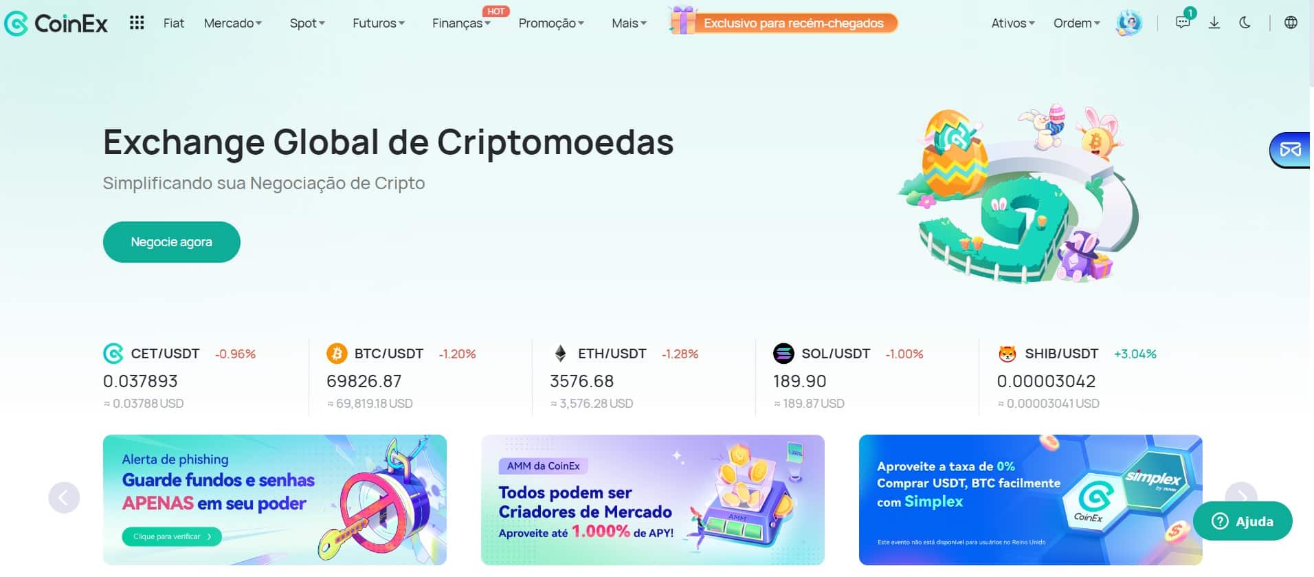 Corretora de criptomoedas WIF CoinEx