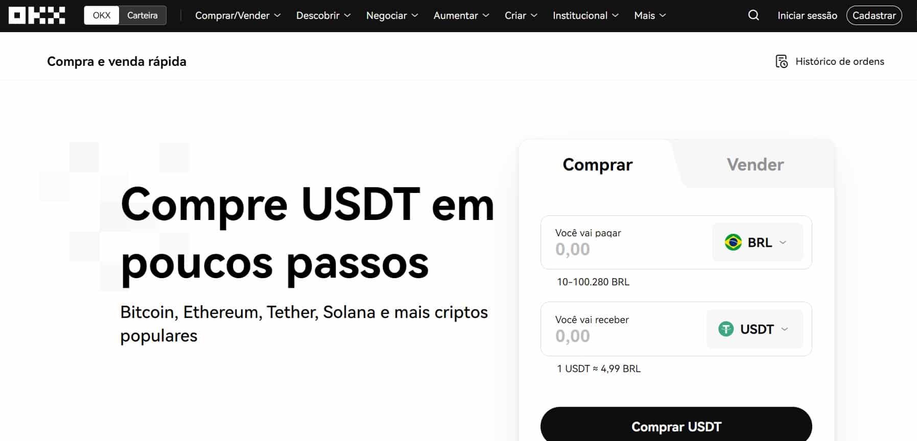 OKX corretora de criptomoedas