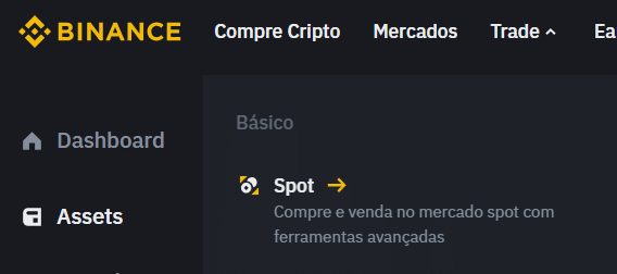 Ir em spot market para comprar cripto