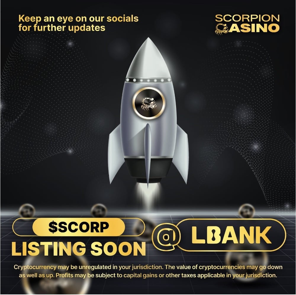 Scorpion Casino (SCORP) será listado na Lbank