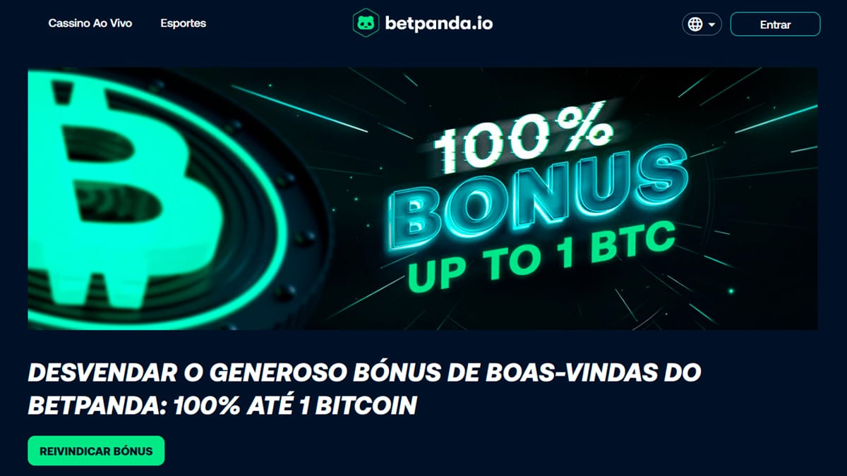 O bônus de boas-vindas da BetPanda oferece até 1 BTC para os novos jogadores