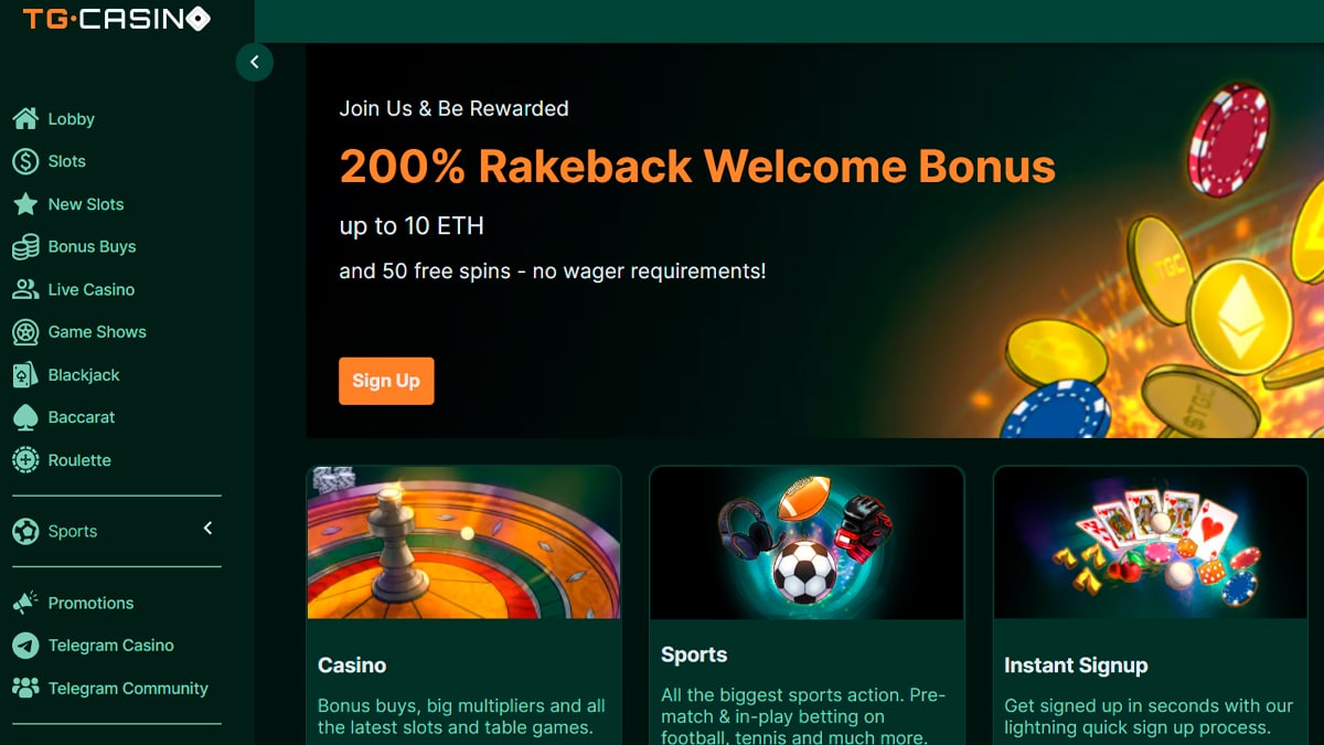 O TG Casino é uma das principais escolhas entre jogadores que buscam pagamentos instantâneos