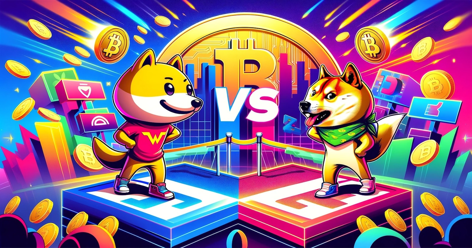 batalha entre WienerAI vs. Dogeverse - quem lidera o mercado de memecoins?