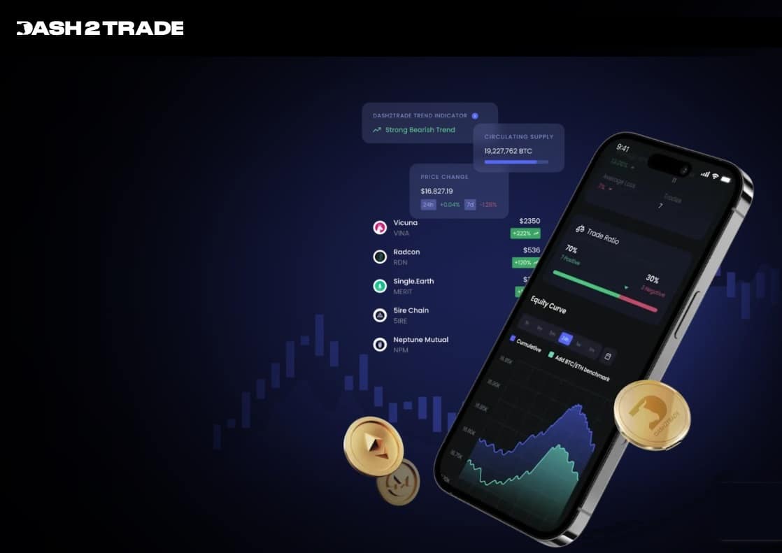 Plataforma de sinais de criptomoedas Dash 2 Trade