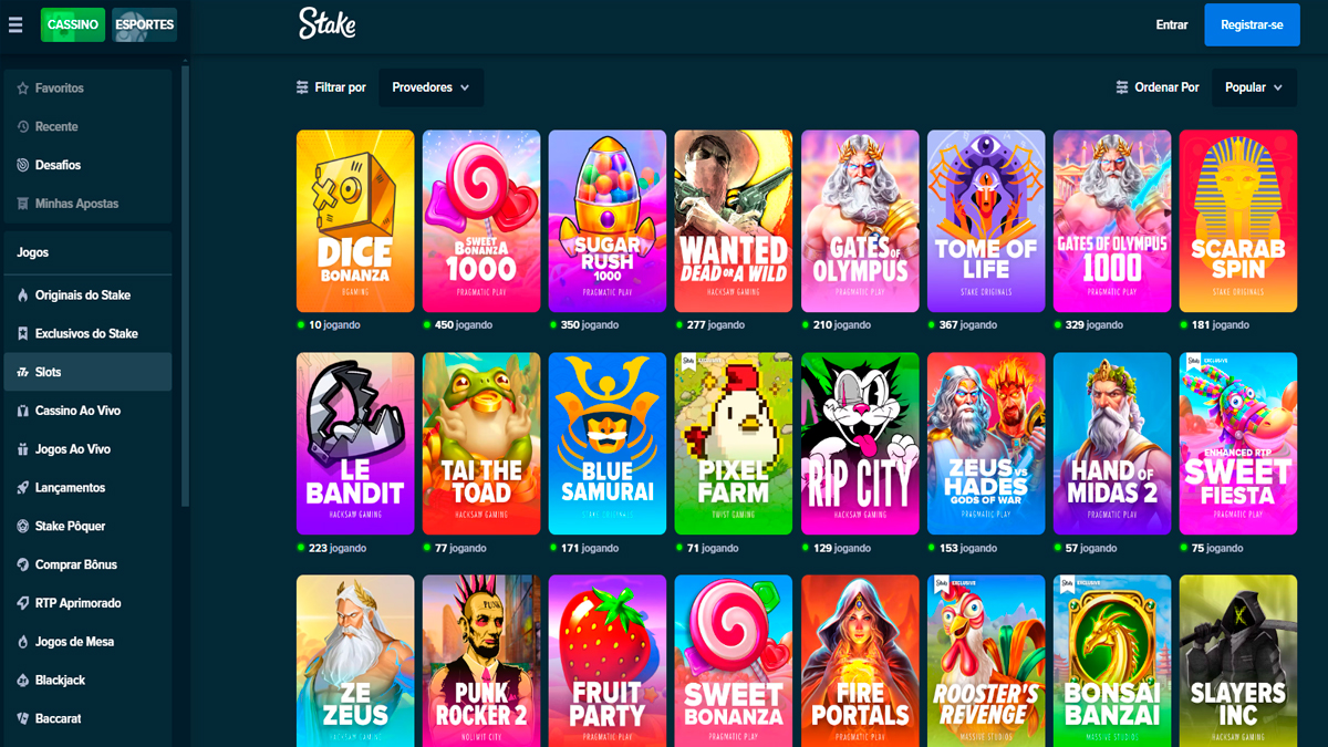 Consolidada no mercado mundial, a Stake oferece segurança e praticidade para os jogadores de slots.