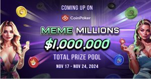 A Série de Torneios Meme Millions do CoinPoker oferece prêmios de US$ 1.000.000 para Fãs de DOGE, SHIB e PEPE