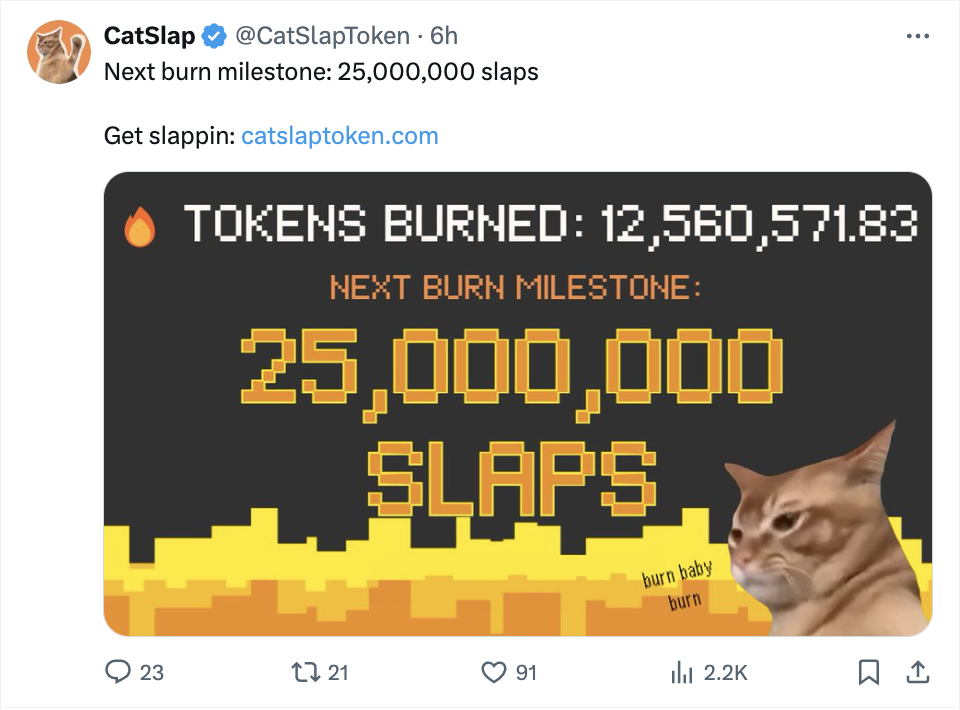 Burn Dashboard do Catslap