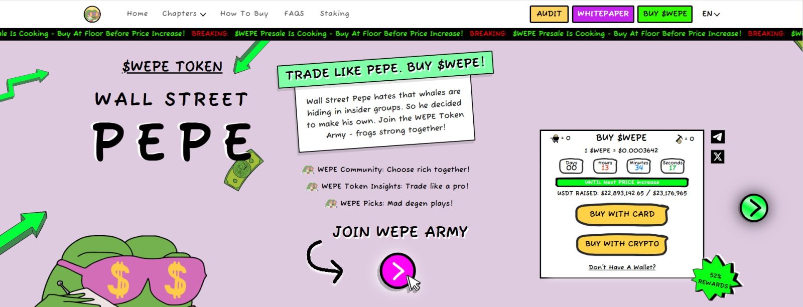 Comprar Wall Street Pepe