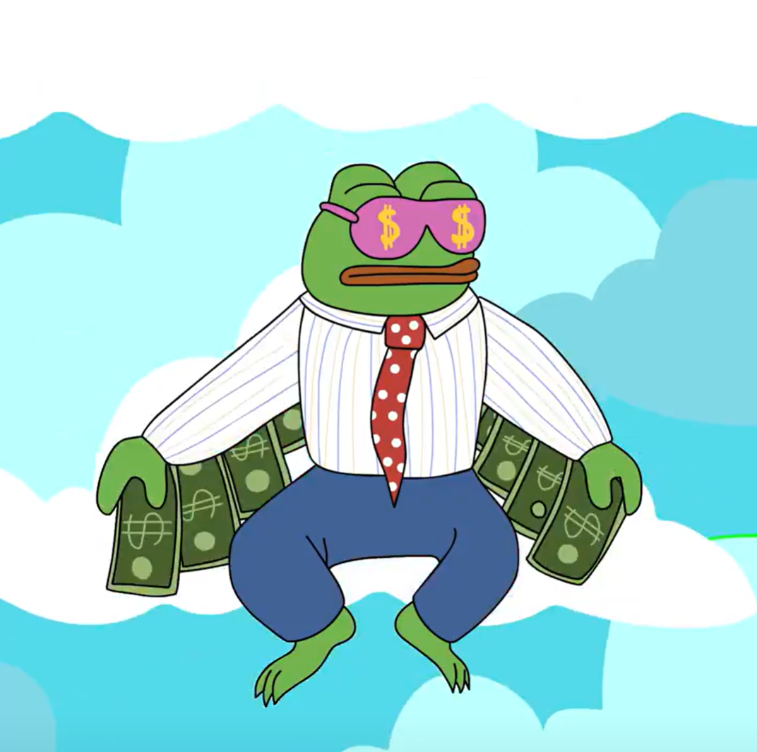 nova listagem faz Wall Street Pepe decolar