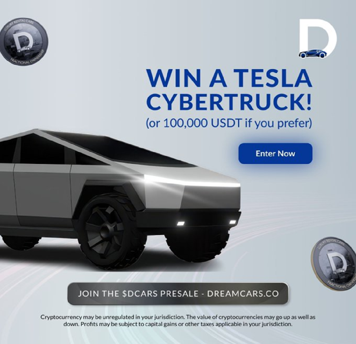 Participantes da pré-venda do Dreamcars concorrem ao sorteio de um Tesla Cybertruck
