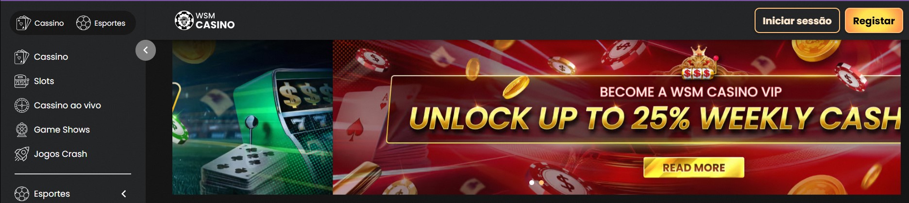 registro na WSM casino para apostar na copa do Brasil