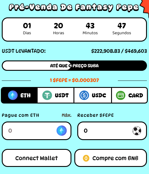Pré-venda do Fantasy Pepe ($FEPE)