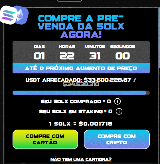 Pré-venda do Solaxy (SOLX).