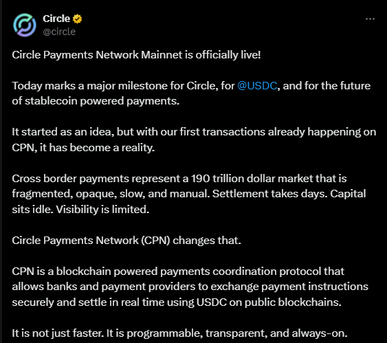 Circle stablecoins