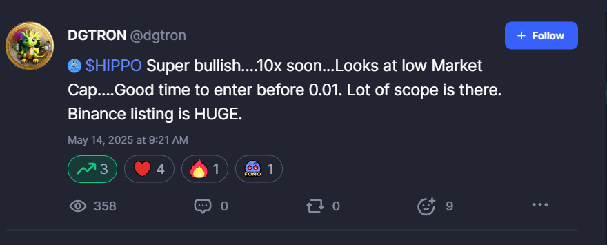 Memecoin em alta