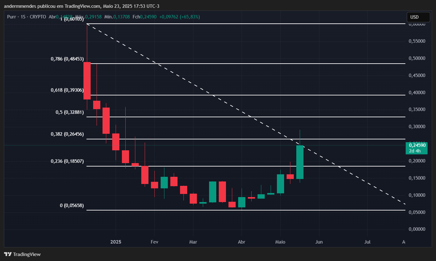 Gráfico da Purr (PURR) no TradingView