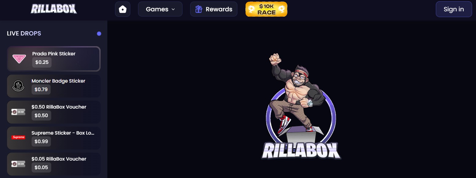 site oficial rillabox caixas misteriosas