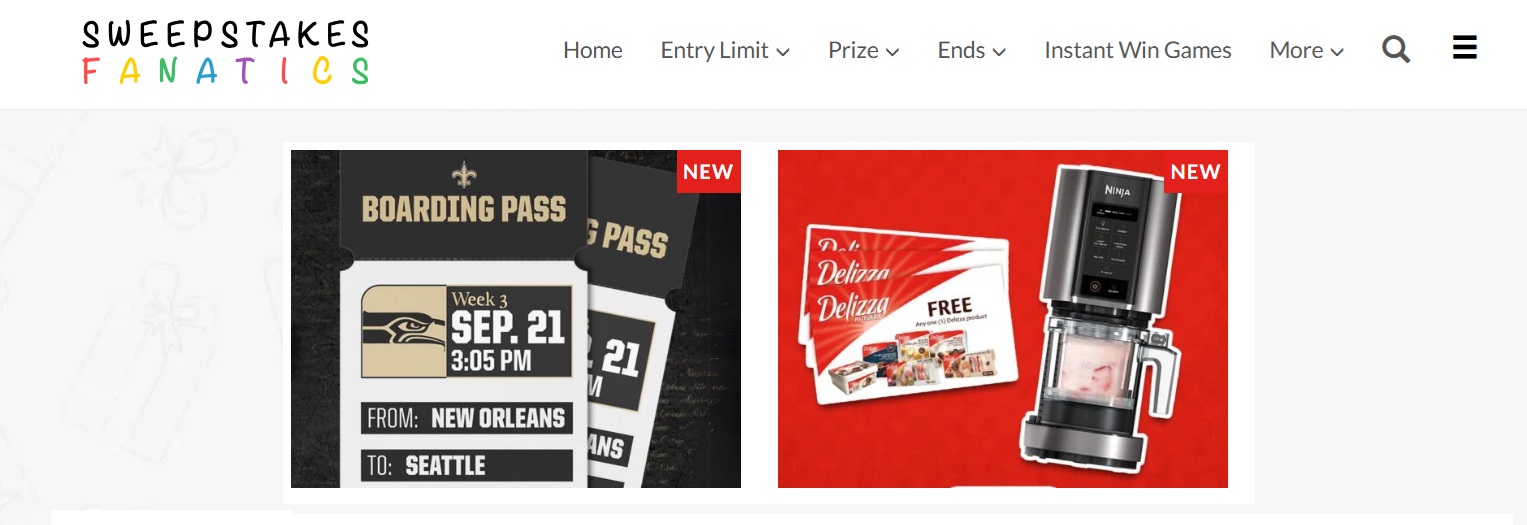 site oficial do sweepstakes fanatics