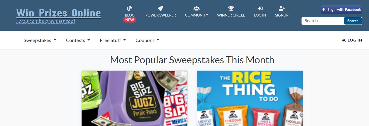 Site do winprizes online 