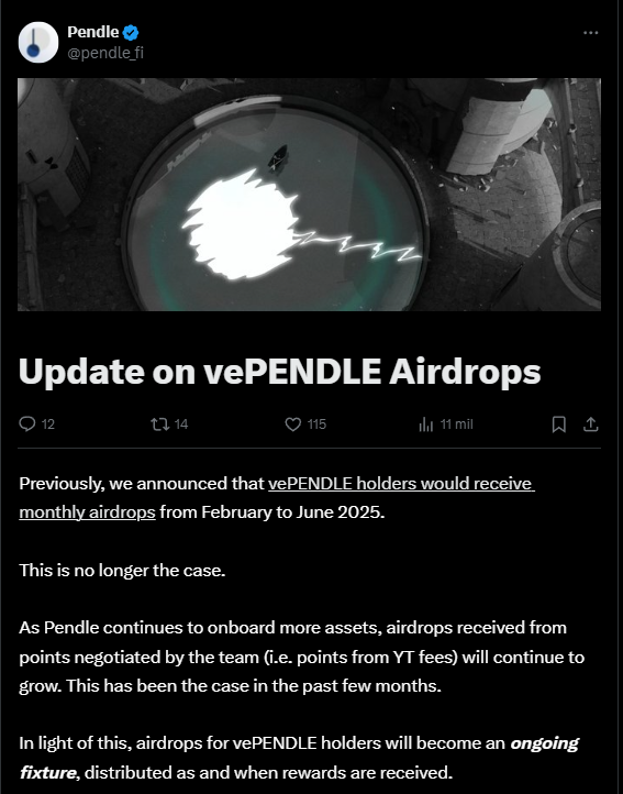 Airdrop Pendle