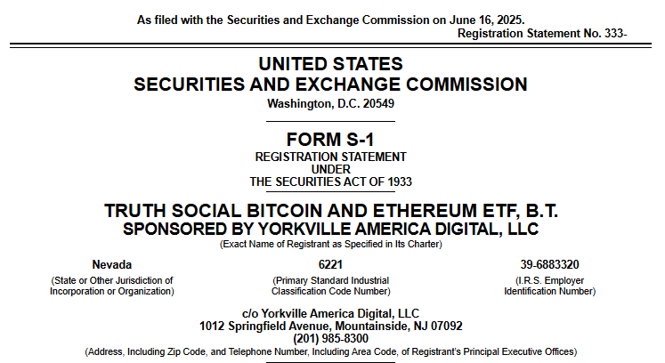 Pedido de ETF de Bitcoin e Ethereum - Fonte: SEC